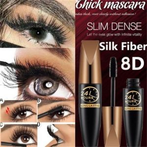 Mascara 1 Stuks 8D Zijde Fiber Lash Waterdicht voor Wimperverlenging Zwarte Dikke Wimpers Curler Cosmetische 231020