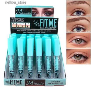 Mascara 24pcs / lot Gel Mascara pour les cils et les sourcils séparés et définissent les cils et brossez doucement les sourcils L410