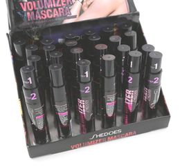 Mascara 2IN1 Mascara volumateur noir extra longue durée 24 pcsbox Mascara yeux maquillage 10g 82009479689