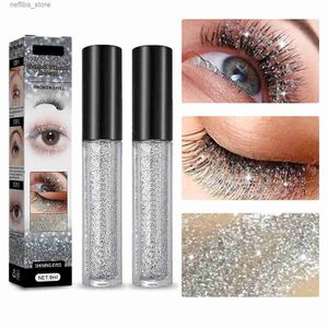 Mascara 4d Diamond Glitter mascara étanche à la durée durable du mascara de cils brillant du mascara