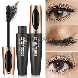 Mascara 4D Fiber Wimper Mascara Natuurlijke Waterproof Lasting Lash Mascara Zwart Volume Verlenging Verdikking Zachter Vollere Wimpers x0807