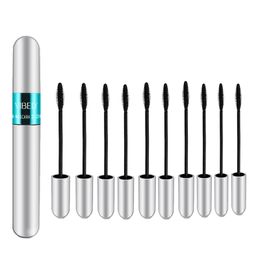 Mascara 4D Silk Fiber Lash Mascara Waterproof VIBELY 3d Mascara Voor Wimperverlenging Zwart Dikke Verlenging Wimpers Cosmetica 10 stks 230712