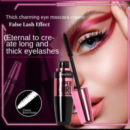 Mascara Mascara pour les yeux 9ML crème poudre grasse noire imperméable allongement épais sans floraison 24 heures maquillage épais et bouclé longue durée 231113