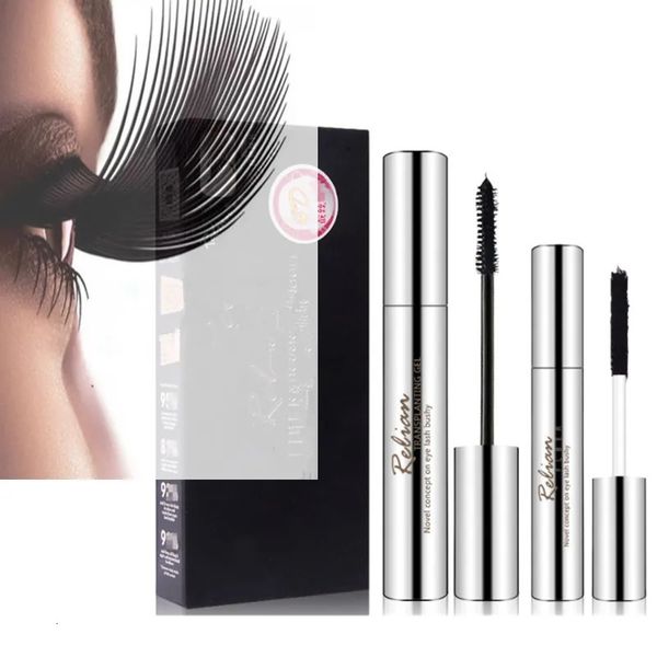 Mascara Moda 4D Fibra de seda Refinada Impermeable Permanente Extensión larga Curling Pestañas Mejorador de pestañas 231027