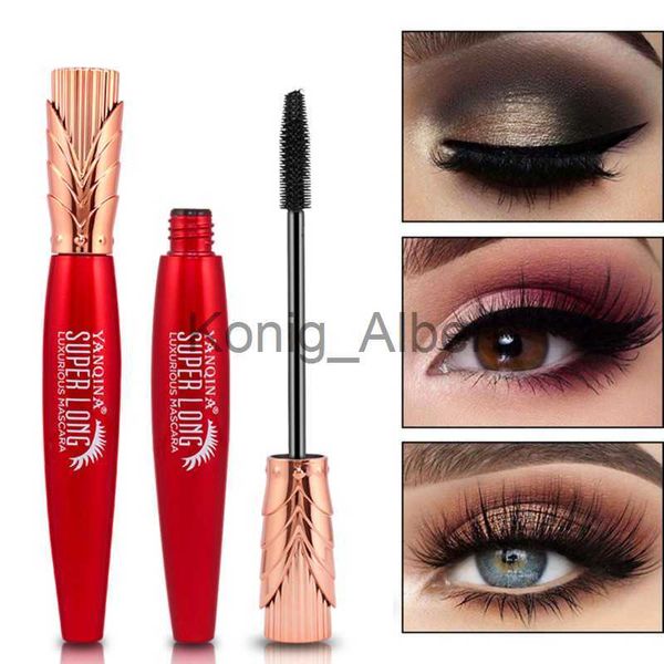 Mascara Mascara Imperméable et résistant à la transpiration Dense Curl Sans taches ni grumeaux Maquillage Dense Curls Lash Extension de cils Cosmétiques x0807