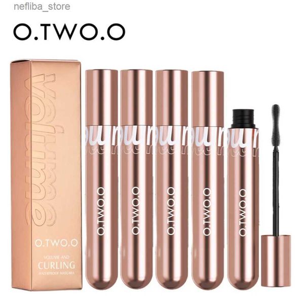 Mascara O.Two.O 5pc Fibra 4D Mascara Rascara impermeable Volumen adicional Curling Songing Eyelashes Extensión de ojo L410