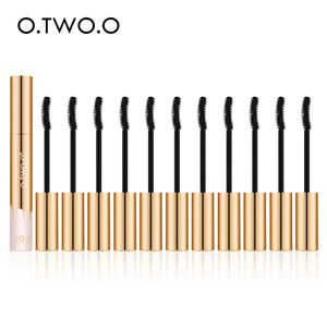 Mascara OTWOO 12 pezzi set 3D allungamento ciglia nere ciglia ciglia pennello kit trucco color oro 231213