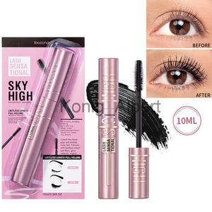 Mascara Sky High Mascara Volume Voluptueux Longueur Intense Plume Doux Cils Complets Pas d'écaillage Pas de bavures Pas d'agglutination Noir x0807