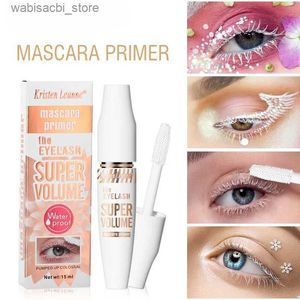 Mascara witte wimper mascara make -up 4d zijdeachtige waterdichte natuurlijk volume duurzaam krullend mascara verlengen wimperverlengingen extensie primer l49