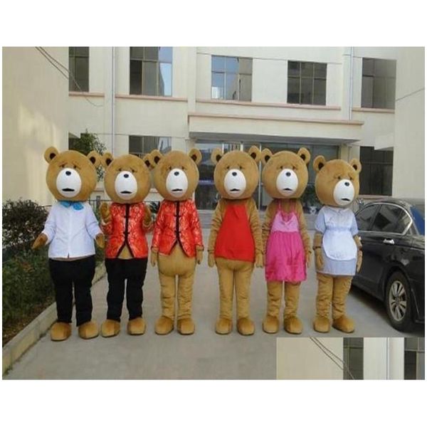 Mascotte 2024 Professional Custom Teddy Bear of Ted Costume for Adts Animal Festival Fancy Drop Livilor Costumes Dhez2