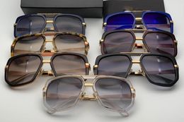 Mascotte 662 Lunettes de soleil populaires classiques rétro vintage brillant Gol Summer Unisexe Uv400 Eyewear Venir avec Box 662 Sunglasses8023669