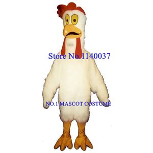 Mascot anime poulet blanc mascotte de dinde costume de dessin animé Caracton Caractère mascotte de fantaisie