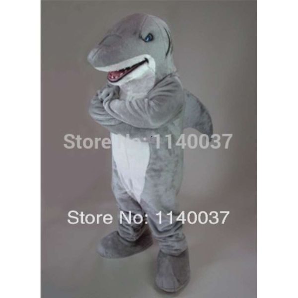 Mascot Carnival Costume Fancy Grey Sharky Shark Mascot Costume de taille adulte Caractère Costumes de mascotte Halloween