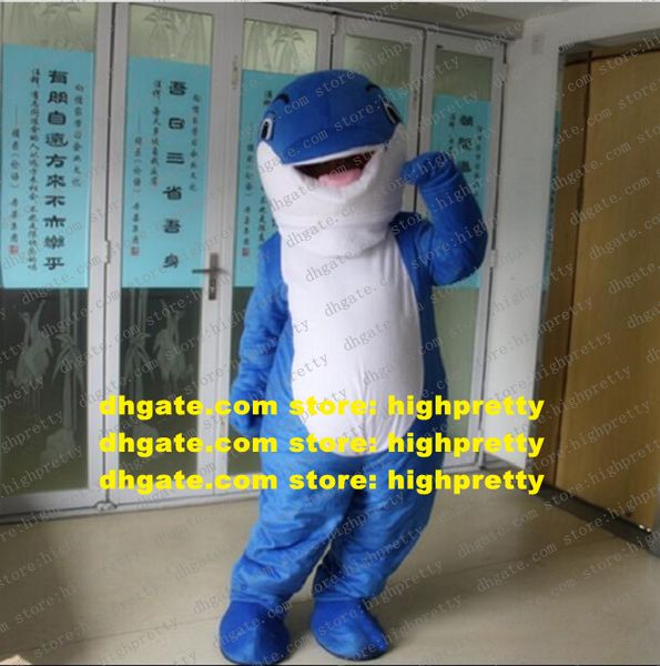 Disfraz de mascota delfín azul marsopa mar cerdo Delphinids ballena adulto personaje de dibujos animados eventos deportivos bienvenida Banque zz7862