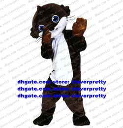 Costume de mascotte Loutre brune Lutra Castor Nutria Coypu Marmotte Bobac Tarabagane Personnage Party Client MERCI Party zx740