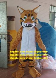 Mascot Costume Brown Tiger Lynx Lince Luchs Leopard Wildcat Wild Cat Characon adulte de personnage adulte Willmigerl Pliant ZZ4552