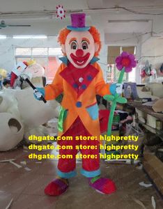 Costume de mascotte Clown bouffon bouffon Joker magicien conjurateur trompeur personnage illusionniste saluer les invités jouer à des jeux zz4545