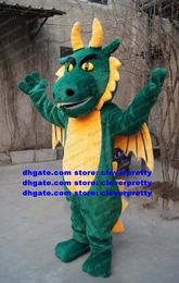 Costume de mascotte vert Triceratops ptérosaure ptérodactyle dinosaure Dino Dragon personnage adulte thème du Film réunion sportive zx1485