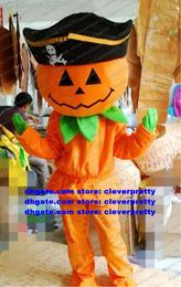 Costume de mascotte Halloween Pirate Citrouille Cushaw Squash Calabaza Cuaurbit Adulte Personnage de dessin animé Film Props Allen Lovely zx2929