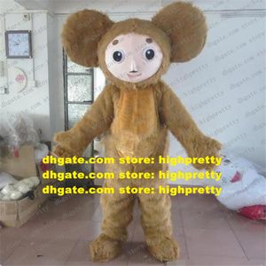 Mascot Costume singe Hoileux Big Eyes Happy Face Big Orees Adult Cartoon Characon Titifit Suit Floor Show Cadeaux de vacances ZZ7838