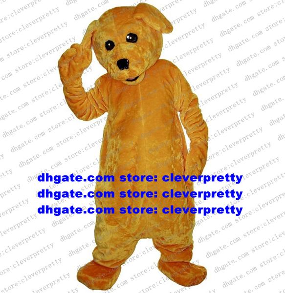 Costume de mascotte jaune Labrador Rottweiler Golden Retriever Beagle teckel chien personnage marque Plan Promotion événements zx642