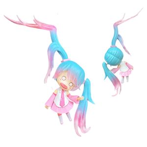 Mascottekostuums 11 cm virtuele zanger anime figuur tweedimensionaal kawaii Q-versie prinses hanger pvc desktop autokoffer ornament collectie pop