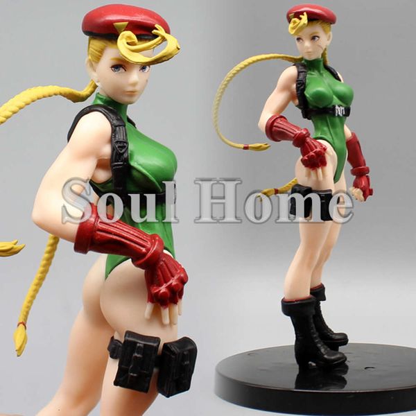 Costumes de mascotte 17 cm Anime Street Fighter Cammy Bishoujo Statue Fille Sexy Figurine PVC Figurines Collection Modèle Poupée Jouets Cadeau de Noël