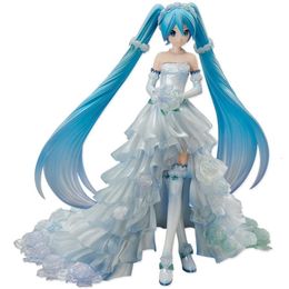 Costumes de mascotte 18cm Animetwo-dimensionnel fille robe de mariée position debout modèle poupées jouet cadeau recueillir des ornements en boîte matériel PVC
