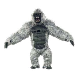 Mascottekostuums 2,6 m Iatable Grey King Kong-kostuum Volwassen Kingkong-pak Opblaasbaar Gorilla-mascotte-outfit voor amusementsfeest