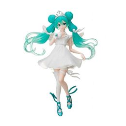 Mascottekostuums 21 cm Anime Figuur Virtueel Idool Zanger Tweedimensionaal 15e jubileumeditie Engel Action Figure Collectiemodel Pop Speelgoed