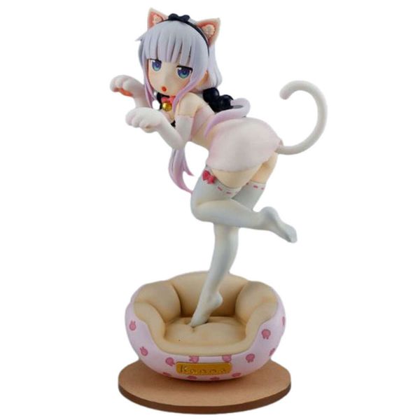 Disfraces de mascotas 21 cm Miss Kobayashi's Dragon Maid Anime Figura Kawaii Kanna Kamui Figura de acción de pie Pvc Colección para adultos Modelo Muñeca Juguetes