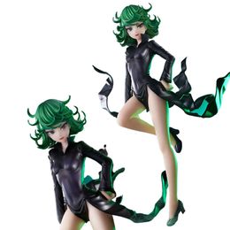 Mascottekostuums 22 cm Figuur Anime One Punch-man Tatsumaki Rillend Sexy Zwarte Jurk Staande Pose Poppen Speelgoed Cadeau Verzamel PVC-materiaal