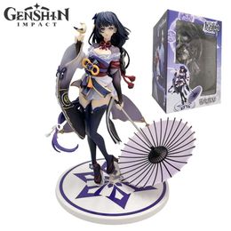 Costumes de mascotte 25 cm Genshin Impact Raiden Shogun Figure d'anime Genshin Impact Mona/keqing figurines d'action Klee/qiqi figurine modèle à collectionner jouets