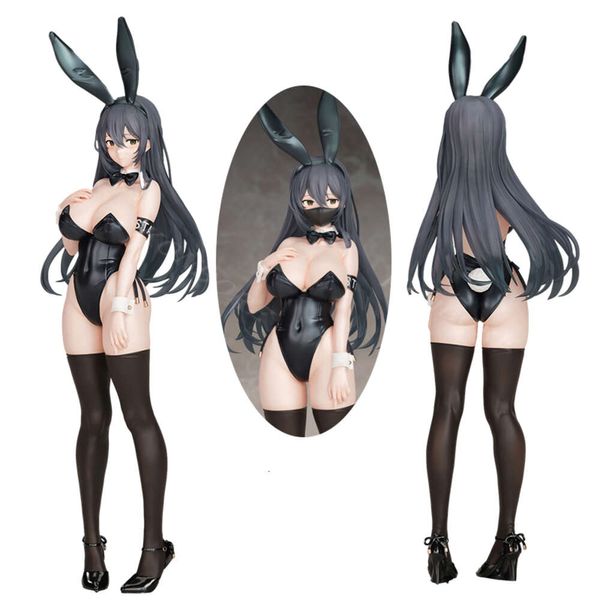 Disfraces de mascota 26 cm Conejito Negro Junpai Chan Máscara Sexy Girl Anime Figura Bfull Fots Japan Bunny Juniors Figura de acción Adulto Modelo Sexy Muñeca Juguetes