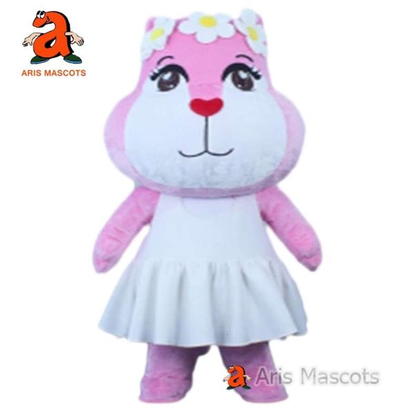 Costumes de mascotte 2m / 2,6 m Costume de guépard rose adulte Costume complet du corps Costume drôle garçon et fille panthère exploser mascotte pour les événements fête