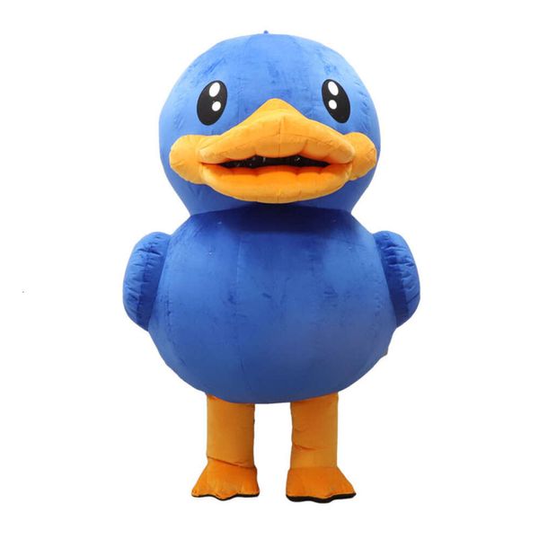 Costumes de mascotte 2m / 2,6 m de la vie réelle grand costume bleu iatable vêtements pour adultes costume de canard de marche pour les divertissements mascotte complète du corps