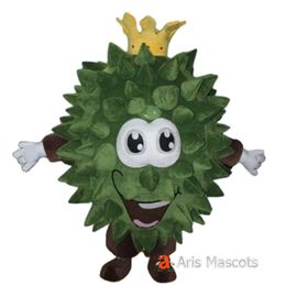 Costumes de mascotte 2m Iatable Durian Costume de mascotte réaliste adulte personnage de fruit déguisement marche exploser tenue événements de carnaval