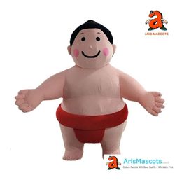 Costumes de mascotte 2m Iatable Costume de Sumo japonais adulte complet déguisement mascotte Costume scène porter drôle danse tenue Halloween fête