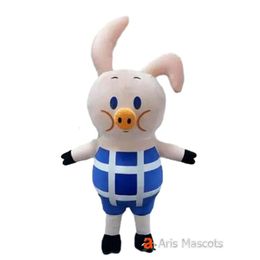 Costumes de mascotte 2m, Costume de mascotte Iatable pour adulte, Costume de cochon gonflable de marche complète pour les divertissements, robe fantaisie de carnaval