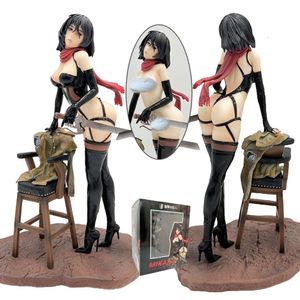 Mascottekostuums 30 cm Mikasa Ackerman Sexy Anime Figuur Aanval op Titan Action Figure Levi Ackerman Shingeki Geen Kyojin Beeldje Model pop Speelgoed