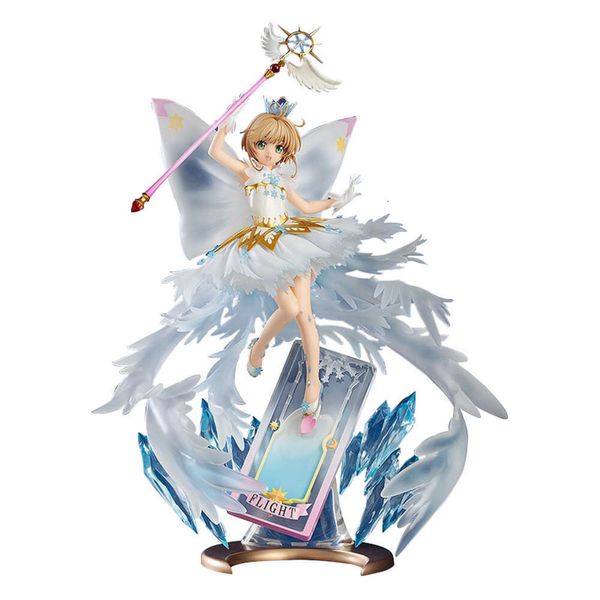 Disfraces de mascota 37 cm Figura de anime Kinomoto Sakura Clear Card Captor Hola Nuevo modelo del mundo Muñecas Juguete de regalo Recoger adornos Material de PVC