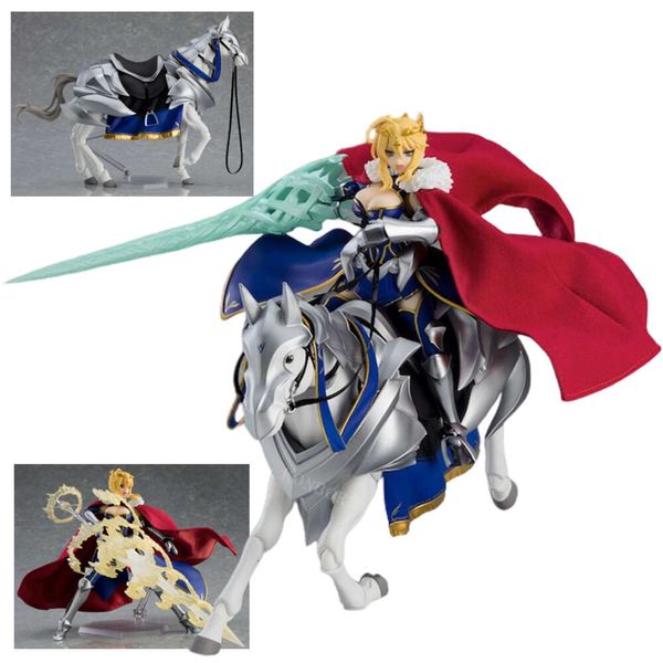 Disfraces de mascotas #568 Figma Fate/grand Order Lancer/altria Pendragon Figura de anime Saber Alter Figura de acción Adulto Muñeca coleccionable en miniatura Juguete de regalo