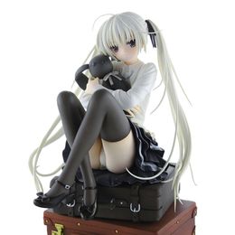 Trajes de mascote 9cm anime figura fofa kasugano sora onde estamos menos sozinhos sentados e hing o coelho modelo bonecas brinquedo presente coletar pvc