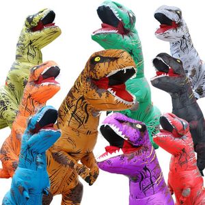 Costumes de mascotte gonflables de dinosaure pour enfants et adultes, Costume fantaisie de fête d'halloween, dessin animé drôle, Carnival249P