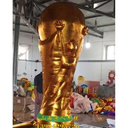 Mascot Costumes Moule d'air Trophée de football iatif personnalisé par fabricant avec de beaux paysages Chen