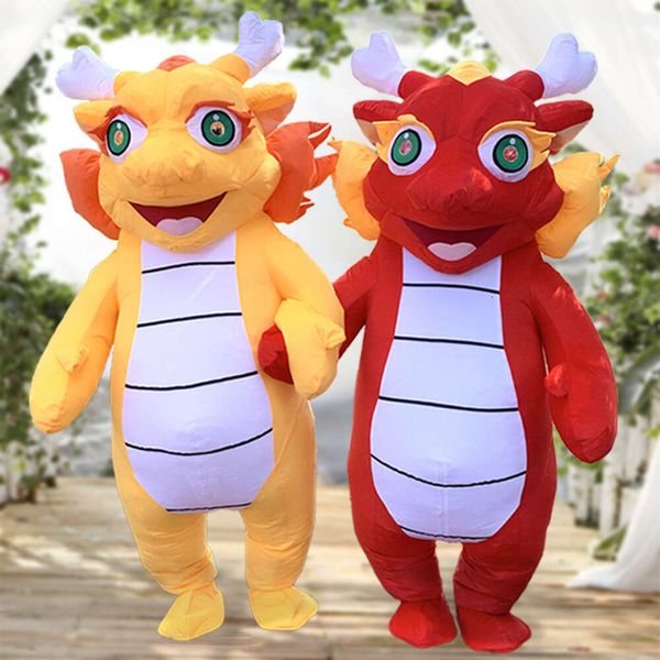 Costumes de mascotte Anime Costume mignon Christmas Halloween Carnival Party Playing Cartoon Adulte Adulte Dinosaur Mascot Costumes