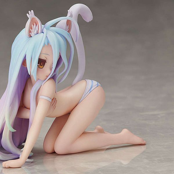 Costumes de mascotte Anime No Game No Life Shiro Cat Figure jouet fille sexy modèle à collectionner Figurine Pvc Figurine modèle jouets 9 cm ornement de voiture