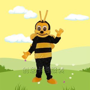 Costumes de mascotte Costume de mascotte de frelon d'abeille Mascotte d'abeille jaune Costume de personnage adulte Vêtements Costume d'abeille pour la fête d'Halloween