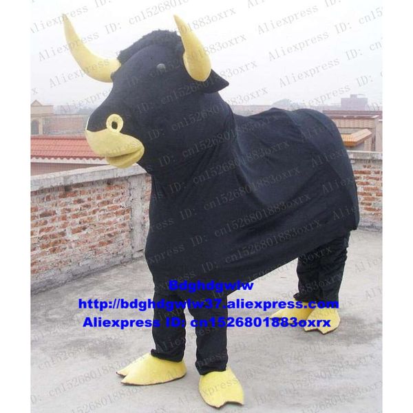 Costumes de mascotte Buffalo noir kerbau bison ox taure