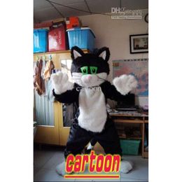 Costumes de mascotte Black Cat Halloween Party Personnage Birthday Adult Mascot Costume